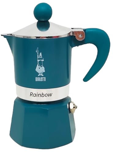 Bialetti Kaffeekanne 1 Tasse Rainbow Grün Nussknacker Collection Limitierte Serie