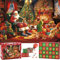 Christmas Jigsaw Puzzles for Adults 1000 Piece Santa Claus Puzzles for Adults Educational Challenge Christmas Puzzles, 27.56 x 19.69 Inch