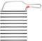 Professional Small Hacksaw with Blade, Handheld Hacksaw, 6(150mm) Small Hacksaw, Mini Hacksaw Set, Hand Handsaw for Plastic Metal Wood Cutting Saw, with 8 Pcs Saw Blades