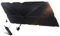 Poraceous Parasol Coche Delantero 140 x 80 cm, Parasol para Auto Parabrisas Interior, Parasols Plegable, con Esquinas de Cuero Antiarañazos, UV y El Calor, Apto para Berlinas, SUV, Camiones (Plata)