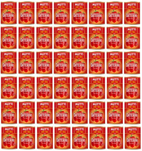 48x Mutti Pomodorini Datterini Kirschtomaten Datterini süßer Geschmack längliche Form italienisches Sauce Tomaten 400g Dose