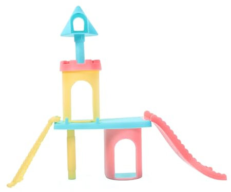 CIYODO Parco Giochi in Miniatura Per Casa Delle Bambole Decorazione Per Casa Delle Bambole Layout Di Scenari Scivolo Fai Da Te