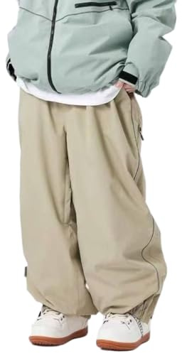 SYJYM Pantalon de ski pour femme - Imperméable - Coupe ample - Pantalon décontracté pour activités de plein air