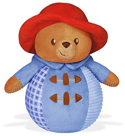 YOTTOY Paddington Bear Collection | Infant Plush Toy Musical Chime Ball That Rattles & Rolls – 8”H