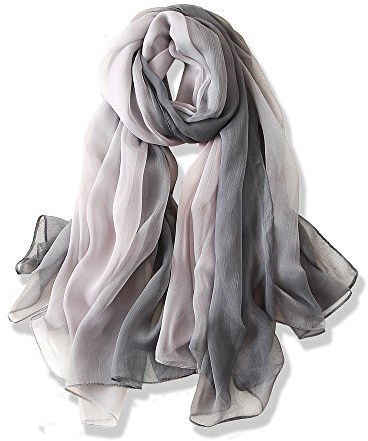 YFZYT Donna Lungo Sciarpa Wraps Chiffon Scarf, Signora Elegante Multicolore Primavera Estate Sciarpa Scialle Stole Coprispalle Shawl Soft Beach Scarves - Gradiente di Colore#6