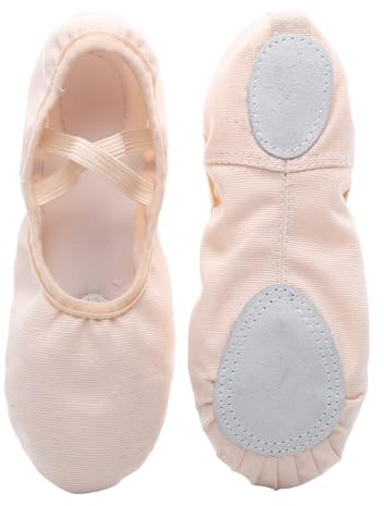 Healifty 1 par de Zapatos de Ballet de Lona Zapatillas de Ballet de Suela Completa Zapatos de Yoga para Bailar para Niños Pequeños Niñas Niñas Talla 29