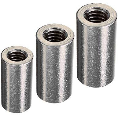 DOJA Industrial | GEWINDEMUFFE M8 | PACK 30 | Gewindemuffen für Einschraubmutter Gewindefitting | Muffe innengewinde Gewindestange | Verbindungsmutter für Doppelmuffe Langmuttern Distanzbolzen