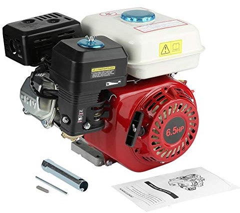 TKSE 6.5 PS Benzinmotor, Stromerzeuger Benzin, 4-Takt 6,5 PS Zugstart 168F OHV Standmotor Kartmotor Viertakterssatzmotor Austauschmotor Ersatzbenzinmotor