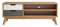 Inter-Furn TV-Lowboard, Kiefernholz, Kiefer Massiv-Honig/Grau/Weiß, 110 x 42 x 40 cm