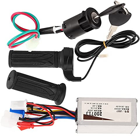 VBESTLIFE Electric Scooter Speed Controller Kit, 24V 250W Controller with Throttle Grip Lock Combo Set for E Scootor