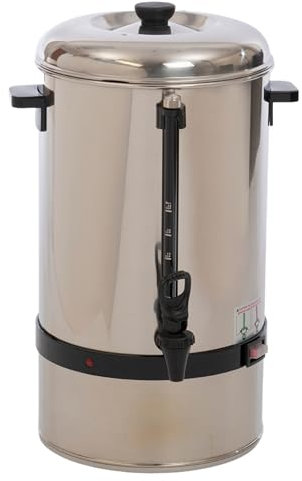 fse CP-60 Percolador de café de acero inoxidable, urna de cerveza, capacidad de 60 tazas