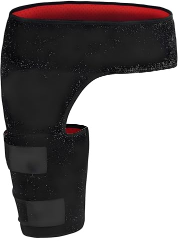 Drfeify Soporte de Neopreno para Ingle y Cadera, Absorbe Humedad, para Dolor de Ciática y Lesiones de Flexores