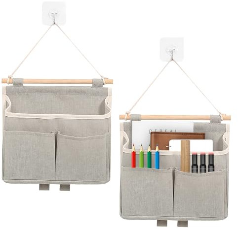 Bubuny Hängeorganizer Hängetasche, Wand Organizer, Aufbewahrungstasche Hängend Hängetasche Tür Hängeaufbewahrung Wandorganizer Tasche für Bad, Kinderzimmer, Office