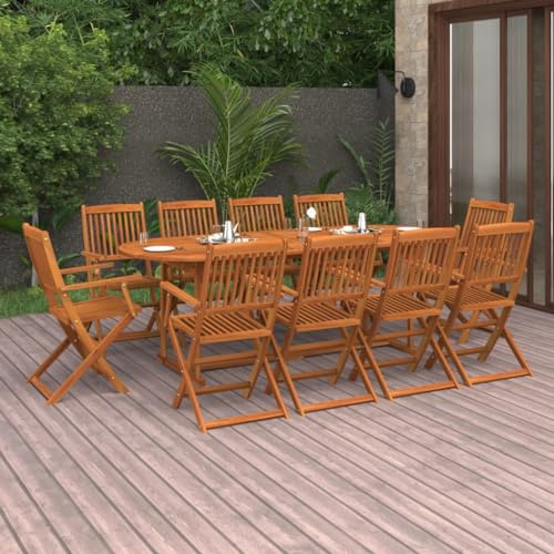 KTHLBRH Set di mobili da giardino per terrazze, mobili da balcone, 11 pezzi
