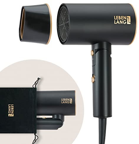 LEBENLANG Hair Dryer Ionic 2100W - Anti-Spliss with Cold Air Mode | Powerful Portable Travel Hairdryers for Women & Men Mens I UK Lightweight Hairdryer Föhn Fön Hair dryers Hair-Dryer Blow Hair Drier