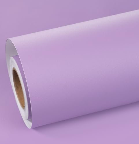 ReWallpaper Papel Pintado Liso Purpura Vinilos Adhesivos para Muebles Decorativos Papel De Pared Morado Mate 40cm×7m Papel Tapiz Autoadhesivo Paredes Infantil Habitacion Juvenil Salon