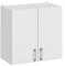 Cuisineandcie - Armario de Altura Eco para Cocina Blanco Brillo 2 Puertas L 60 cm + 1 Estante - Mueble de Cocina