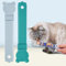 Gailem Treat Squeeze Spoon Dispenser - Multifunctional Lickable Wet Cat Treat Dispenser for Liquid Snack, Water, Food Feeding (Blue, Grey)
