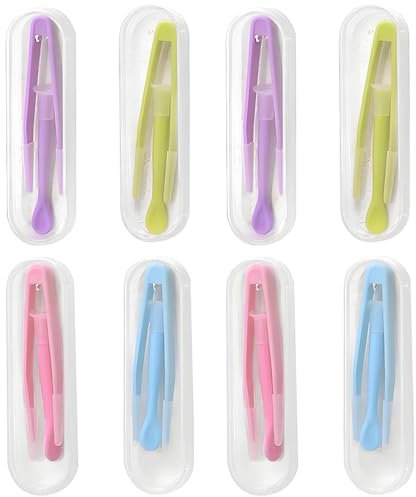 PMTFUMY 8-Piece Contact Lens Kit ，Portable Remover Tools with Tweezers & Suction Stick ， Compact Storage Case ， Perfect for Travel & Daily Use