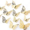 EIYVPRA 36Pcs 3D Papillon Stickers, décoration de chambre - 3 Styles 3 Tailles Papillon Autocollant Mural Découpe pour Maison et Fête
