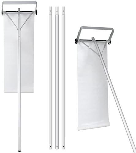 COSTWAY Tak snöröjare med hjul, taksnöskyffel med halkfritt handtag, justeringsområde 122–574 cm, snösläde, takröjare för solsystem