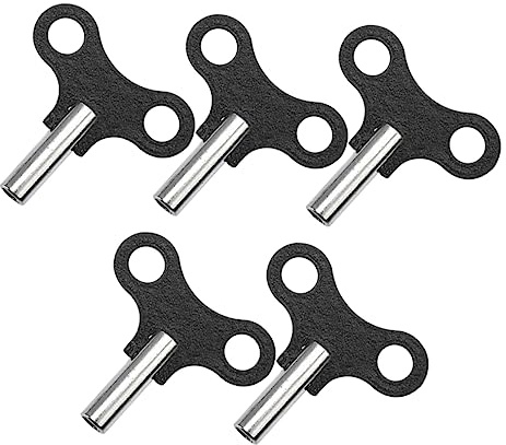 TINEASUR 5pcs Clock Winding Keys Vintage Clock Tools for Wall and Alarm Professional Accessories for Personal Professional Use