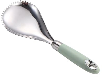 Cuchara De Bola De Hielo - Cuchara De Helado De Acero Inoxidable Ergonómico | Cucharada De Puré De Patatas | Utensilios De Mango Largo, Gadgets De Mango Cómodos Usos Multiusos Po