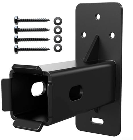 Supporto da parete per portabiciclette, per ricevitori con gancio da 5,1 cm, resistente