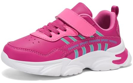 Gemzon Zapatillas de deporte para niñas, zapatillas de interior para niños, antideslizantes, para el tiempo libre, tallas 27-38