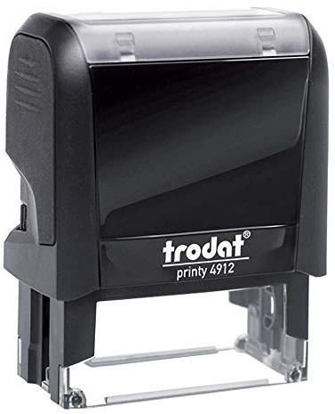 Timbro Autoinchiostrante Personalizzato mm 47X18 Completo di Personalizzazione - Timbri per Ufficio Timbri per Medici Timbri per Infermieri Nero