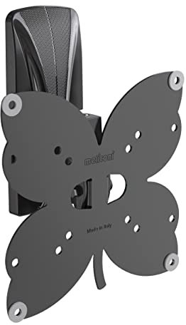 Meliconi SPACE SYSTEM TURN 200, Supporto TV Parete Inclinabile, Staffa per TV a Schermo Piatto da 26 a 45, Attacco VESA 75-100-200, Portata 30 Kg, Made in Italy, Nero