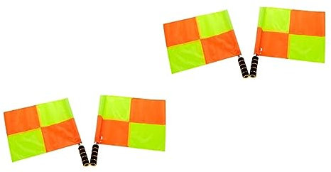 BESPORTBLE Zubehör 4 Stück Fußball-schiedsrichterfahnen Fußballfahne Schiedsrichter Linienrichter Fahnen Kommandierende Schiedsrichterfahne Linienrichter-schiedsrichterfahnen Rugby Flagge