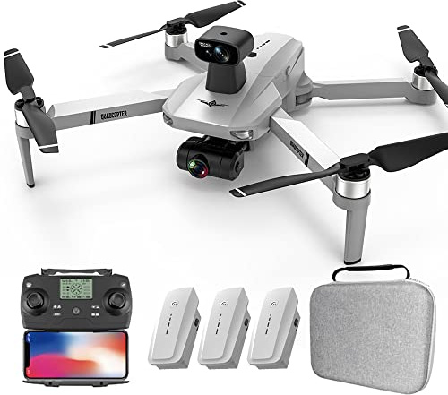 Teeggi KF102 MAX 4K HD-kameradrönare för vuxna, 360° hinder undvikande, 2-Axis Gimbal, 22 minuters flygning, GPS Följ mig, professionell RC Quadcopter, 3 batterier