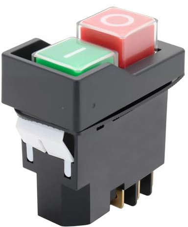 Table Saw Push Button Switch Compatible with Table Saw Ridgid R4514T Ryobi RTS08 RTS12 RTS23, Replacement for 089240028147, 127V 18A T85/55 (6-Pins)