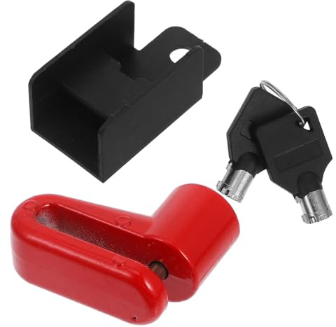 AKOOSY Candado Antirrobo para Disco de Freno de Bicicleta y Moto Seguridad Portátil con Núcleo de Pernos Incluye Llaves Protección para y Scooter