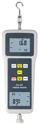 Medidor de fuerza digital, Dinamómetro digital de fuerza FG-107-2K Medidor de fuerza de empuje y tracción de alta precisión 19,6 N