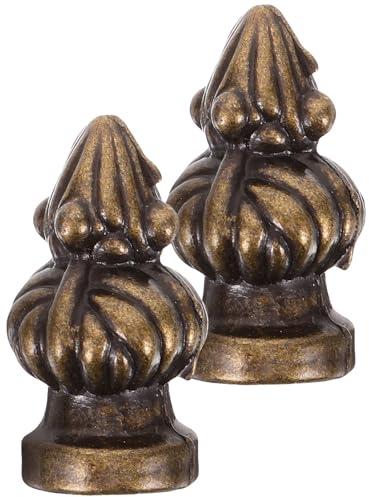 VILLFUL Remates Metálicos para Lámparas de Mesa Vintage Diseño de Piña 2 Piezas Decoración para Pantallas de Lámparas Compatibles Pie