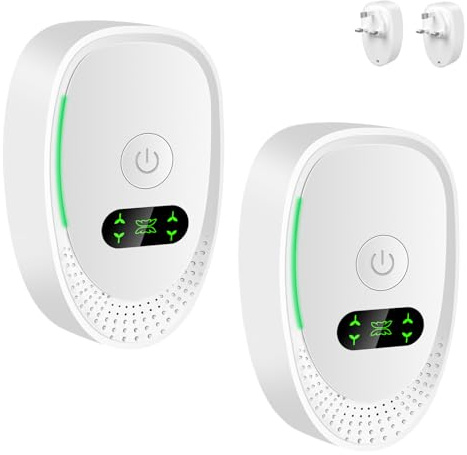 Air Purifier for Home & Bedroom Plug-In Mini Air Freshener for Smoke, Pets & Odours, Portable Air Purifier for Office, Kitchen & Room (2 Pack)