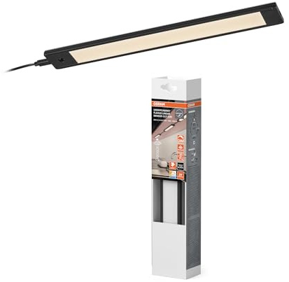 Osram Flexus LINEAR Éclairage sous-meuble 4.2W, 150lm, CCT 2700-5000K, dimmable, Noir, Alu/ABS, Capteur