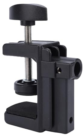XUMIUZIY Pince de Bureau Réglable |Support en Porte-à-faux en Aluminium d'épaisseur de Serrage de 4 Cm avec Trou de 1,2 Cm 1/4 Po pour Regarder des Vidéos en Streaming en Direct