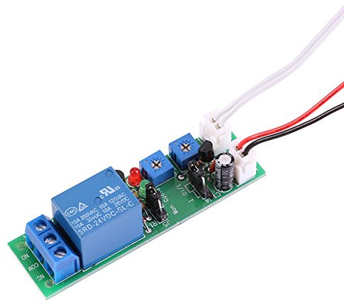 Hilitand 1Pc DC 12V/24V Adjustable Cycle Times Switch Module Delay On/Off Timer Delay Switch Module Constant Renewed Circuit Board Timer Circuit 6 Types Optional (DC24V 0-15mins)