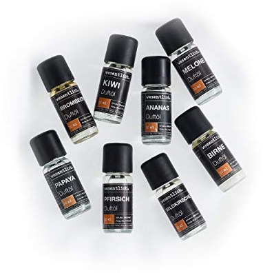 fruchtig - EIN Set aus acht ausgewählten Duftölen von wesentlich. - für Duftlampe und Diffuser 8x10ml