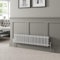 DuraTherm® 300 x 1190mm White Traditional Horizontal Designer Radiator Triple Column Colosseum Cast Iron Style Central Heating Panel Radiators Rad