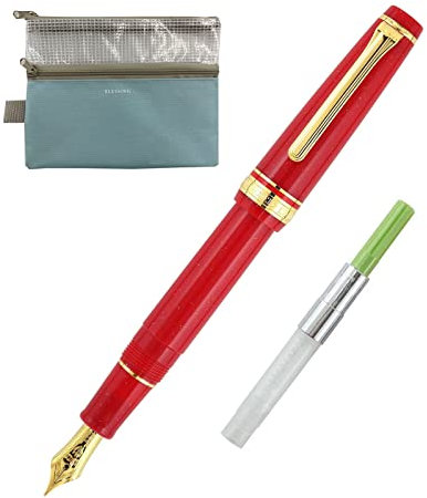 Generisch Sailor Professional Gear Slim Shikiori Füllfederhalter (MF) mit Konverter &Bleistiftbox, (japan import) (Princess Kaguya(11-1227-303))