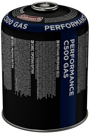 Coleman C500 Performance Gaskartusche, Ventilkartusche mit Schraubventil, passt für Campingkocher, Campinggrill oder Lampen, 440g leistungsstarkes Butan/Propan Gemisch, Nutzung bis zum Gefrierpunkt