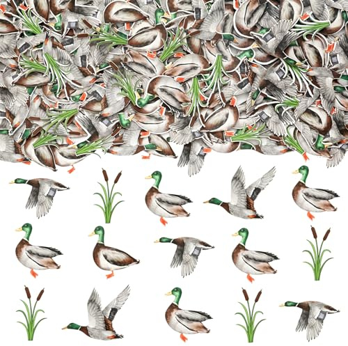 Sursurprise Ente Jagd Partei Dekorationen, 200pcs Stockente Konfetti für Tabelle, Stockente Geburtstag Party Supplies