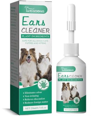 pulunto Pet Ear Drops For Cats And Dogs Universal Ear Canal Ear Mite Deodorization, Cleaning Ear Wash A7q9 Antipruritus
