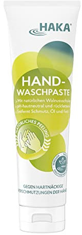 HAKA Handwaschpaste I 250 ml Tube I pH-hautneutral I Gegen stärkere Verschmutzungen