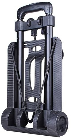 Liten Fällbar Handbil med 2 Hjul, Lätt Att Bära Bagagevagn, Uppgraderad Vagn Compact Design Av Fällbar Dolly för Att Transportera, Resa, Shopping, Kontor, Flygplats
