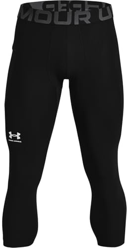 Under Armour Men's HeatGear Armour 3/4 Leggings, Black, X-Large